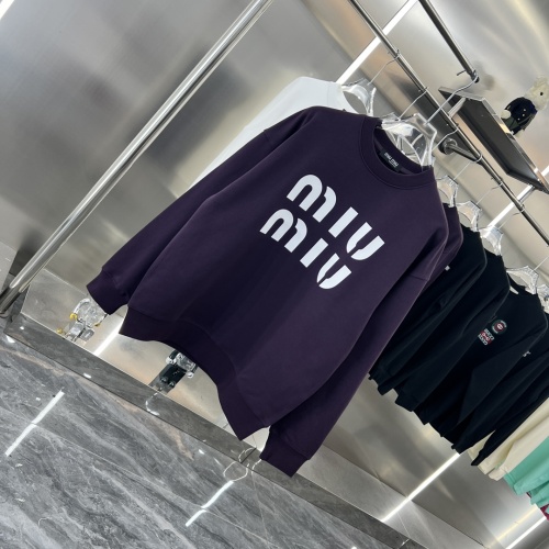 Replica MIU MIU Hoodies Long Sleeved For Unisex #1244730 $48.00 USD for Wholesale