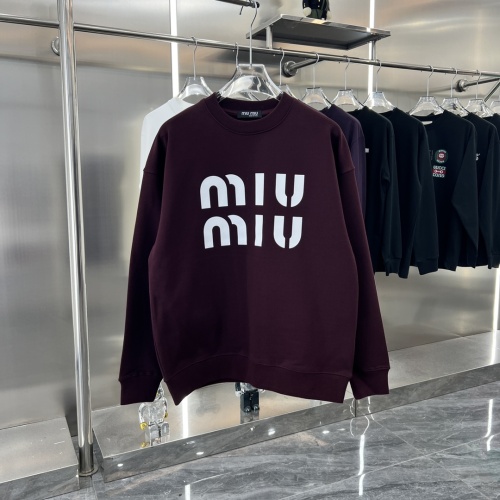 Wholesale MIU MIU Hoodies Long Sleeved For Unisex #1244731 $48.00 USD, Wholesale Quality Replica MIU MIU Hoodies