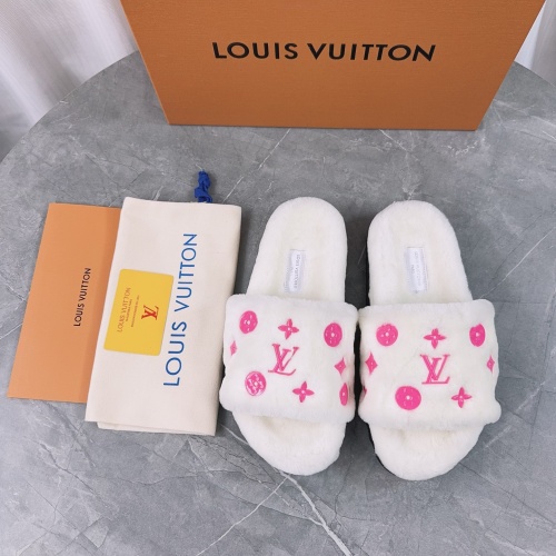 Wholesale Louis Vuitton Slippers For Women #1244748 $98.00 USD, Wholesale Quality Replica Louis Vuitton Slippers