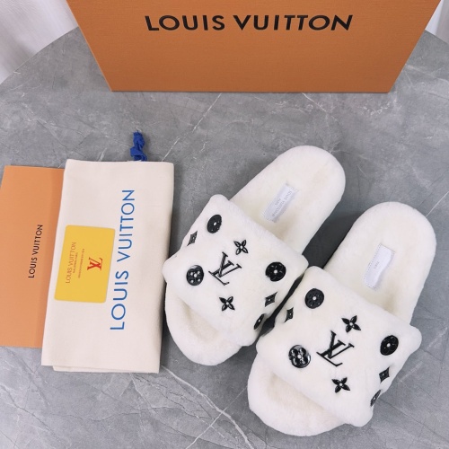 Replica Louis Vuitton Slippers For Women #1244753 $98.00 USD for Wholesale