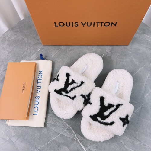 Wholesale Louis Vuitton Slippers For Women #1244757 $92.00 USD, Wholesale Quality Replica Louis Vuitton Slippers