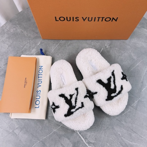 Replica Louis Vuitton Slippers For Women #1244757 $92.00 USD for Wholesale