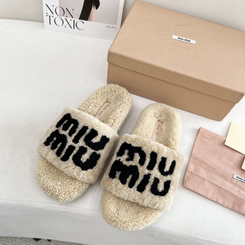 Wholesale MIU MIU Slippers For Women #1244766 $96.00 USD, Wholesale Quality Replica MIU MIU Slippers