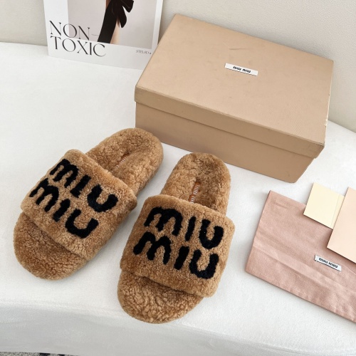 Wholesale MIU MIU Slippers For Women #1244767 $96.00 USD, Wholesale Quality Replica MIU MIU Slippers