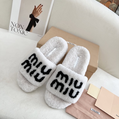 Wholesale MIU MIU Slippers For Women #1244768 $96.00 USD, Wholesale Quality Replica MIU MIU Slippers