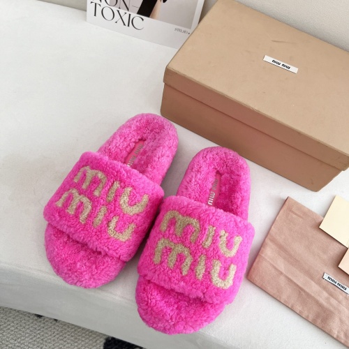 Wholesale MIU MIU Slippers For Women #1244774 $96.00 USD, Wholesale Quality Replica MIU MIU Slippers