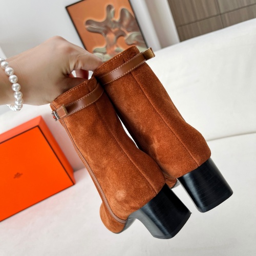 Replica Hermes Boots For Women #1244791 $115.00 USD for Wholesale