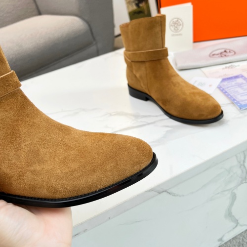 Replica Hermes Boots For Women #1244803 $98.00 USD for Wholesale