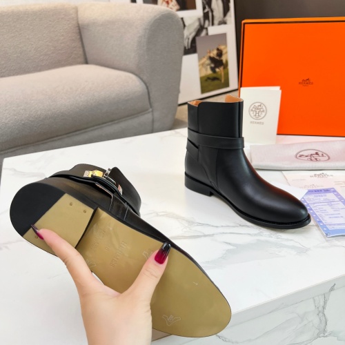 Replica Hermes Boots For Women #1244805 $98.00 USD for Wholesale