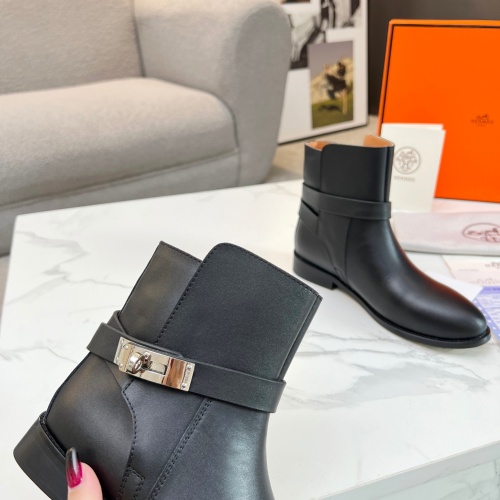 Replica Hermes Boots For Women #1244805 $98.00 USD for Wholesale