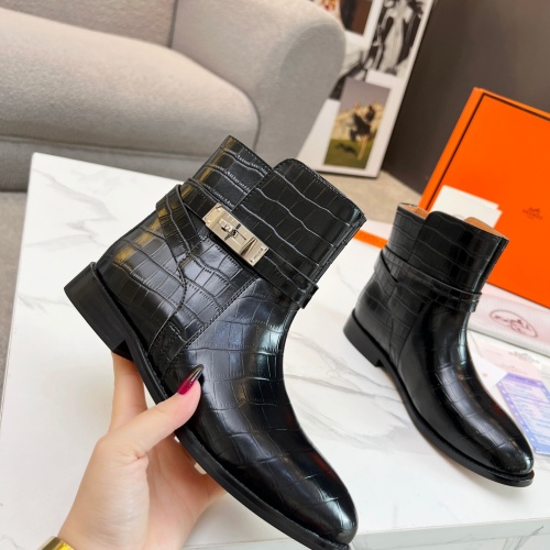 Wholesale Hermes Boots For Women #1244818 $100.00 USD, Wholesale Quality Replica Hermes Boots