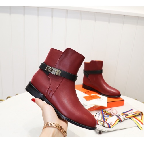 Wholesale Hermes Boots For Women #1244827 $98.00 USD, Wholesale Quality Replica Hermes Boots