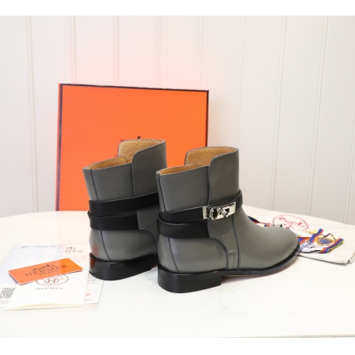 Replica Hermes Boots For Women #1244829 $98.00 USD for Wholesale