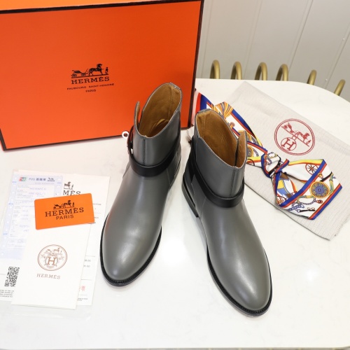 Replica Hermes Boots For Women #1244829 $98.00 USD for Wholesale