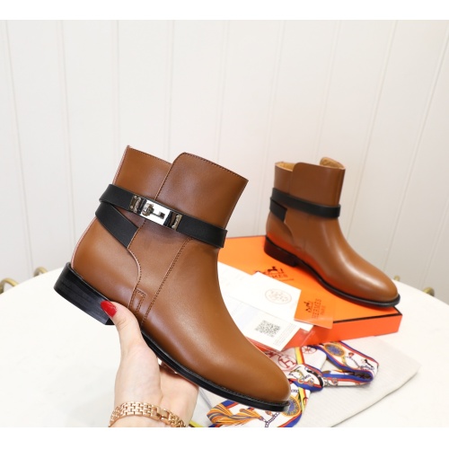 Wholesale Hermes Boots For Women #1244830 $98.00 USD, Wholesale Quality Replica Hermes Boots