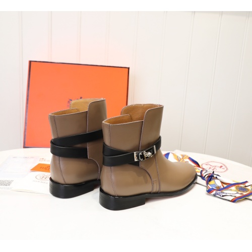 Replica Hermes Boots For Women #1244831 $98.00 USD for Wholesale