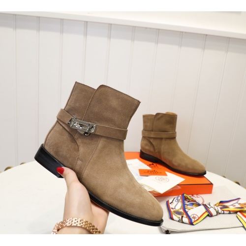 Wholesale Hermes Boots For Women #1244837 $98.00 USD, Wholesale Quality Replica Hermes Boots