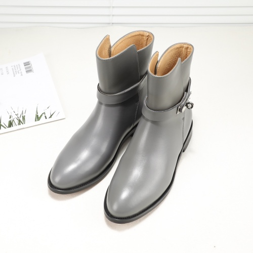 Replica Hermes Boots For Women #1244841 $98.00 USD for Wholesale