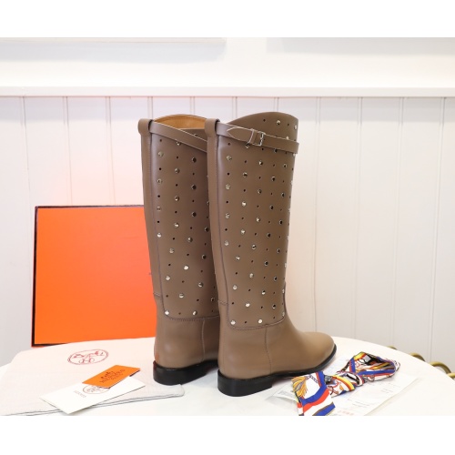 Replica Hermes Boots For Women #1244851 $132.00 USD for Wholesale