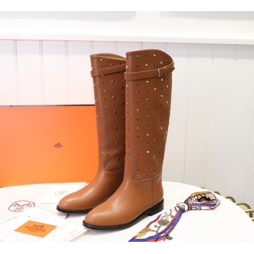 Replica Hermes Boots For Women #1244852 $132.00 USD for Wholesale