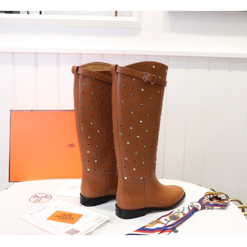 Replica Hermes Boots For Women #1244852 $132.00 USD for Wholesale