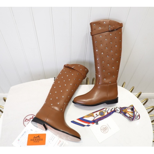 Replica Hermes Boots For Women #1244853 $132.00 USD for Wholesale