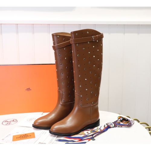 Replica Hermes Boots For Women #1244853 $132.00 USD for Wholesale