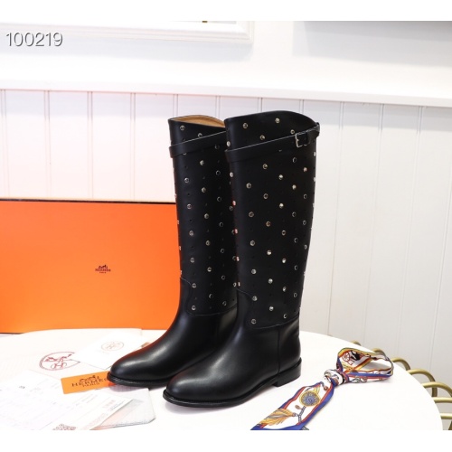 Replica Hermes Boots For Women #1244854 $132.00 USD for Wholesale