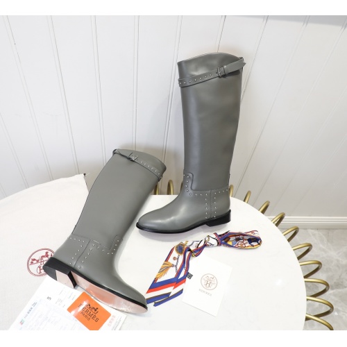 Replica Hermes Boots For Women #1244855 $118.00 USD for Wholesale