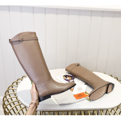 Replica Hermes Boots For Women #1244857 $118.00 USD for Wholesale