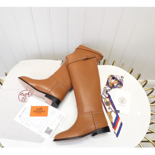 Replica Hermes Boots For Women #1244858 $118.00 USD for Wholesale