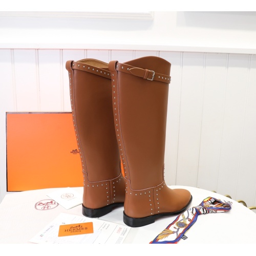 Replica Hermes Boots For Women #1244858 $118.00 USD for Wholesale