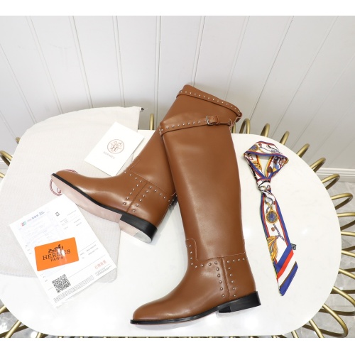 Replica Hermes Boots For Women #1244859 $118.00 USD for Wholesale