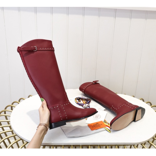 Replica Hermes Boots For Women #1244860 $118.00 USD for Wholesale