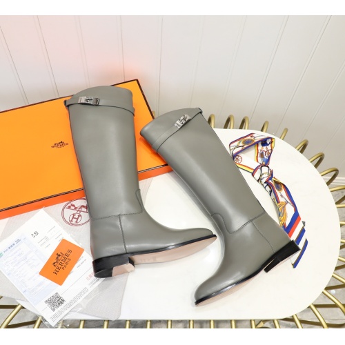 Replica Hermes Boots For Women #1244868 $112.00 USD for Wholesale