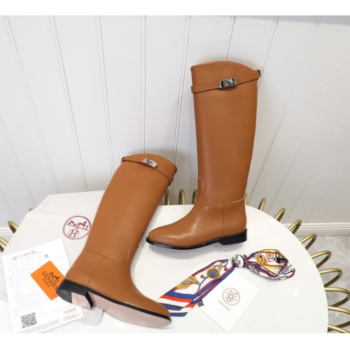 Replica Hermes Boots For Women #1244869 $112.00 USD for Wholesale