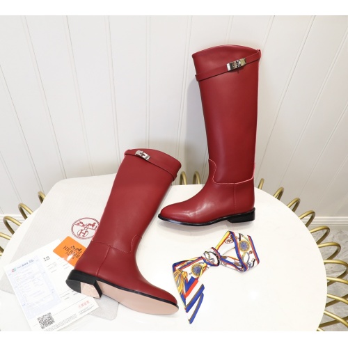 Replica Hermes Boots For Women #1244870 $112.00 USD for Wholesale