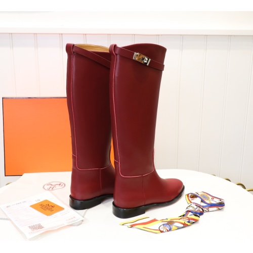 Replica Hermes Boots For Women #1244870 $112.00 USD for Wholesale