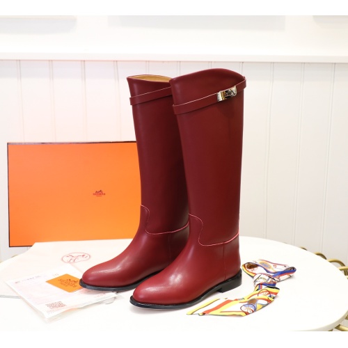 Replica Hermes Boots For Women #1244870 $112.00 USD for Wholesale