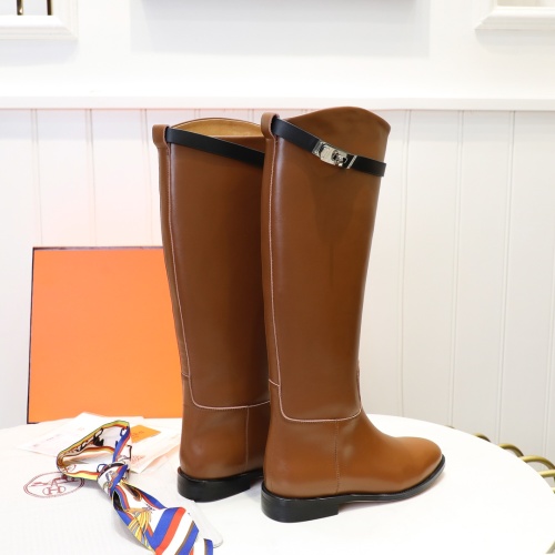 Replica Hermes Boots For Women #1244872 $112.00 USD for Wholesale