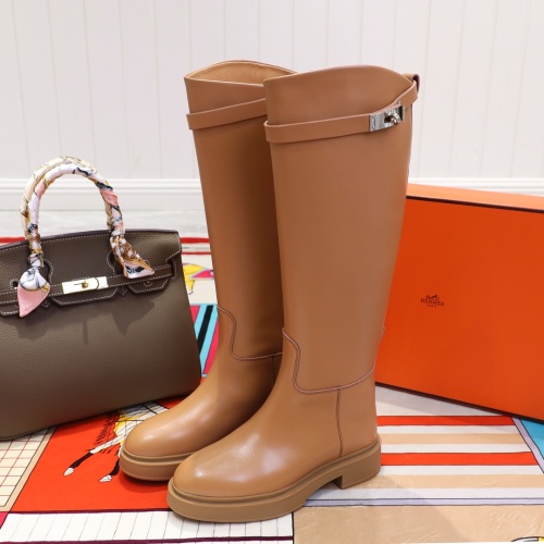 Replica Hermes Boots For Women #1244874 $112.00 USD for Wholesale