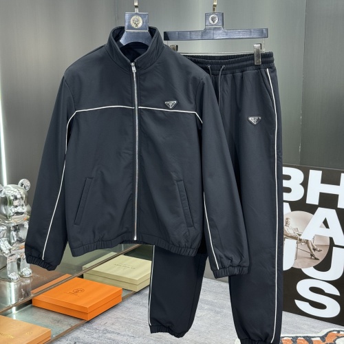 Wholesale Prada Tracksuits Long Sleeved For Men #1244875 $112.00 USD, Wholesale Quality Replica Prada Tracksuits