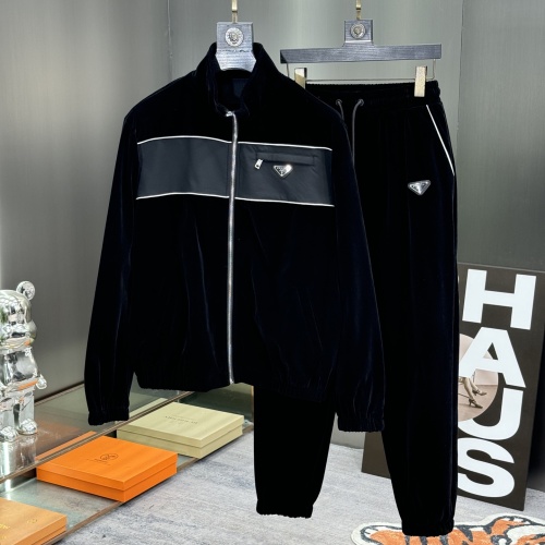 Wholesale Prada Tracksuits Long Sleeved For Men #1244877 $112.00 USD, Wholesale Quality Replica Prada Tracksuits