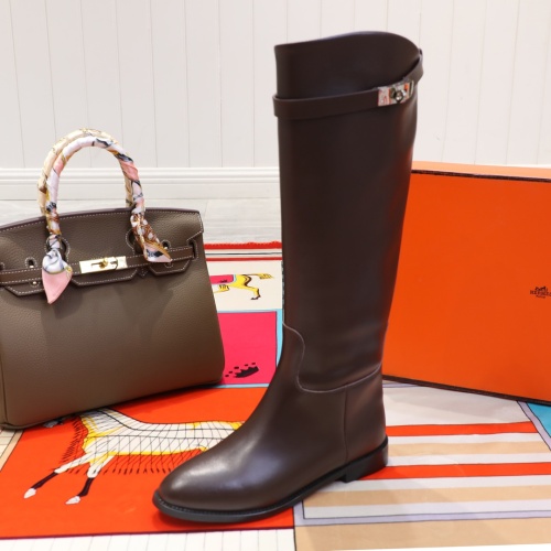 Replica Hermes Boots For Women #1244878 $112.00 USD for Wholesale