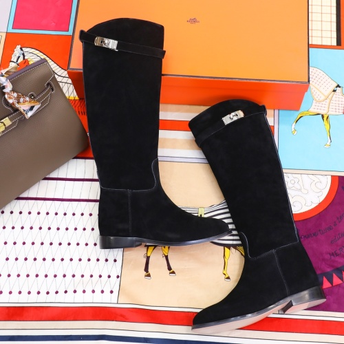 Replica Hermes Boots For Women #1244881 $112.00 USD for Wholesale