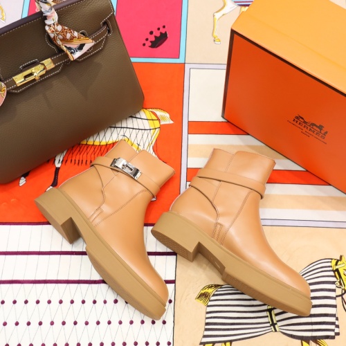 Wholesale Hermes Boots For Women #1244882 $102.00 USD, Wholesale Quality Replica Hermes Boots