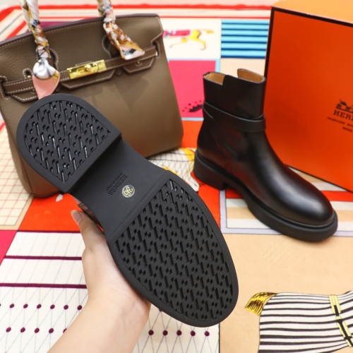 Replica Hermes Boots For Women #1244883 $102.00 USD for Wholesale