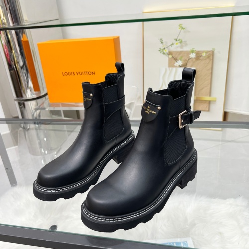 Wholesale Louis Vuitton Boots For Women #1244899 $100.00 USD, Wholesale Quality Replica Louis Vuitton Boots