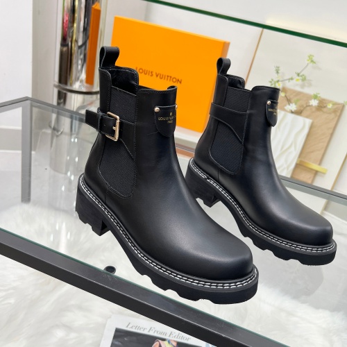 Replica Louis Vuitton Boots For Women #1244899 $100.00 USD for Wholesale