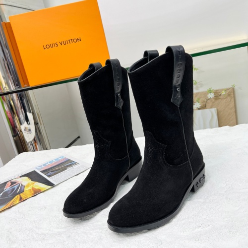 Wholesale Louis Vuitton Boots For Women #1244908 $108.00 USD, Wholesale Quality Replica Louis Vuitton Boots